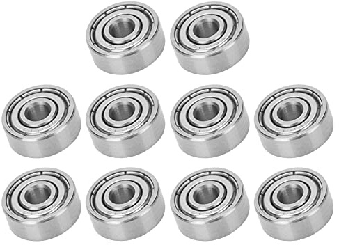 FTVOGUE Rodamientos de Bolas de Acero Inoxidable S624ZZ, 10 Uds., para Patines de Ruedas Longboard, 4x13x5mm, Perfectos para Patinetas y Cuchillas