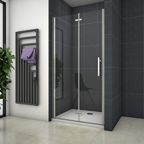 AICA SANITARIOS Mampara de Ducha Plegable 6mm Antical 85x195cm Transparente