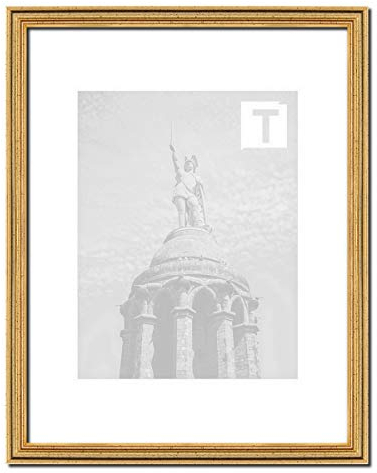 Barock-Bilderrahmen Imke Gold 42 × 59,4 cm A2 Echtglas Antireflex 2mm filigran Metall