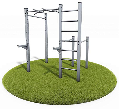 KLEMP Outdoor Workout Platz | Street Workout Für Garten | Calisthenics Crossfit Kraftstation | Fitnessgerät Für Outdoor