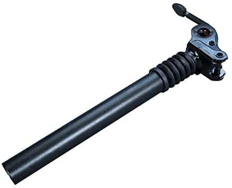 Gagaciso 25,4/27,2mm Sattelstütze Klappbar Federsattelstütze, Aluminiumlegierung, Schwarz, E-Bike, Mountainbike