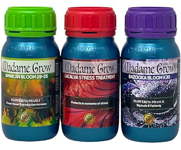 PK Organic Kit - Fertilizzanti o Concimi per Piante 420 - Protezione, Fioritura e Ingrasso - Cime Grandi (3 x 250 ml)