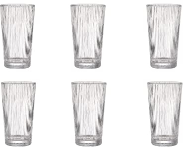 caihuashopping Wassergläser Haushalts-Trinkgläser (6er-Set von 6) Saft-Martini-Cocktail-Gläser for Bar Party Universal Cup Saft Milchtasse Trinkglas (Color : C)