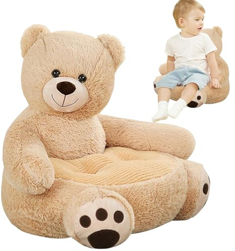 Canapé pour Enfants Mignon Cartoon Ours en Tout-Petit Fauteuil 50 * 50 * 45cm en Peluche Animal Play canapé pour bébé Chambre à Coucher décor de la Maison, Accessoires de Maison