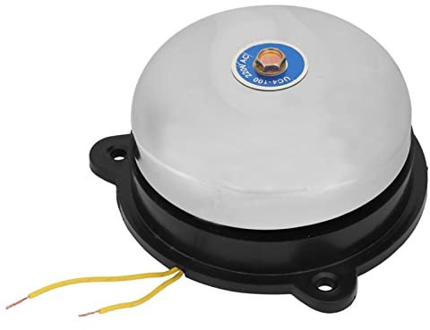 Respicefinem Edelstahl-Elektro Glocke 4 Zoll Innenschlagart 220V 10W Keine Funken Hoher Klang Für Fabriken Schulen Bahnen Innenbereich Klangsignal