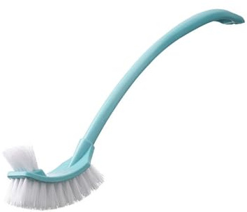 Scopino per WC, Scopino per WC Multiuso Manico Lungo Pulizia Profonda Spazzola per Pulizia WC Curva per Bagno