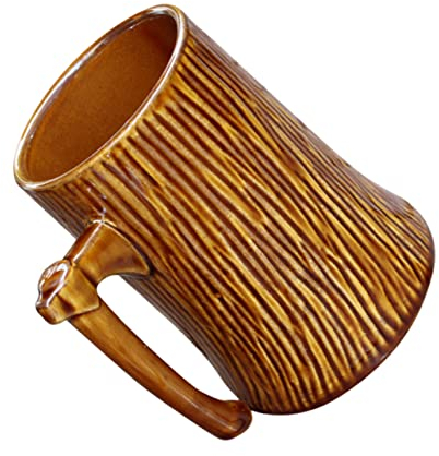 Alipis Keramik Wasserbecher Für Zuhause Und Büro Retro Design Handlich Leicht Zu Reinigen Für Kaffee Tee Und Milch Sicherer Griff Zum Schutz Vor Verbrennungen
