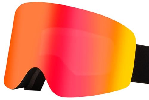 [Uitndvyte] Doppelschichtige Skibrille Anti-Beschlag Skibrille Schneebrille Uni Herren