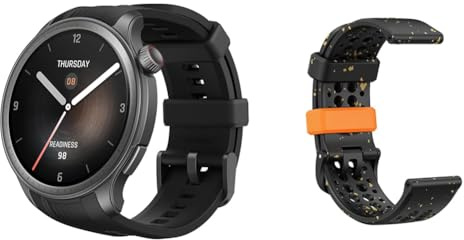 Amazfit Balance Reloj Inteligente 46 mm + Smartwatch Correa de Recambio Original Negro