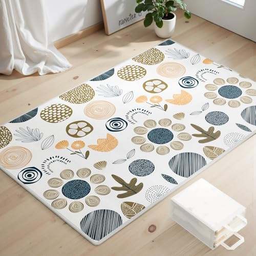 Lertantri Tapis Bébé Pliable 180x150cm Sac Transport, Jeux XPE Mousse Motricité