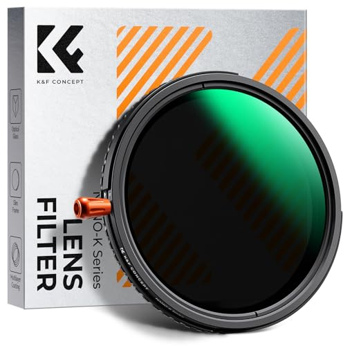 K&F CONCEPT Nano-Klear 62mm Filtro Variable ND2-32 & Black-Mist 1/4 & CPL,3 En 1 Función ND2-32 Densidad Neutra & Polarizador & Black Difusión 1/4 Filtro con 3pcs Paño de Limpieza