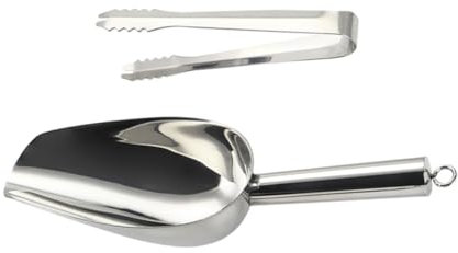 Alipis Paletta Per Cubetti Ghiaccio e Pinza in Acciaio Inossidabile Utensili Da Cucina Per Alimenti e Cucina
