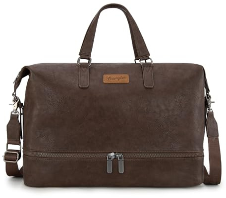 Wrangler Travel Duffel Bag Carry On Overnight Bag with Shoe Compartment Weekender Bag for Women WG253-5110CF