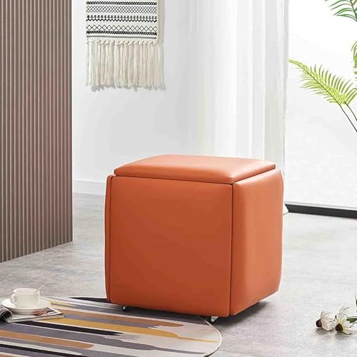 Nesting Cube - Sedia con ruote, design salvaspazio per soggiorno e sala da pranzo