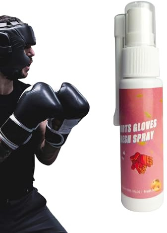 Boxhandske Deodorizer spray, 30 ml luktborttagare, rengöringsspray mot svettlukt för boxhandskar, målvaktshandskar, hjälm och träningsutrustning