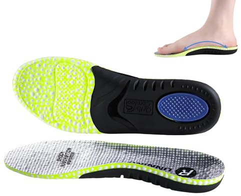 Semelle Orthopédiques pour Hommes et Femmes Semelles Chaussures Confort Soulagent la Fasciite Plantaire Soutien de la Voûte Plantaire Semelles de course pour pieds plats et tendinite tendon d'Achille