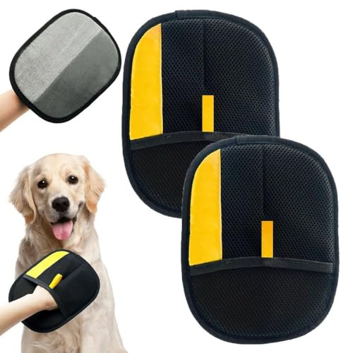 ZéroPoils Fini les Poils incrustés Gant de Toilettage Réutilisable et Lavable - Élimine Efficacement les Poils pour Chats et Chiens - Double Face