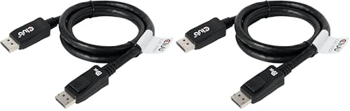 Club 3D CAC-2067 VESA Certified DisplayPort to DisplayPort 1.4/Hbr3 M/M Cable DP 1.4 8K 60Hz 1m - 3,28ft (Pack of 2)