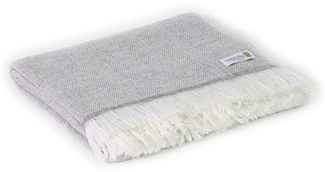 Les Jardins de la Comtesse - Plaid leggero, a forma di topo in cashmere a 4 fili e lana (130 x 230 cm), morbido, caldo e ideale come scialle