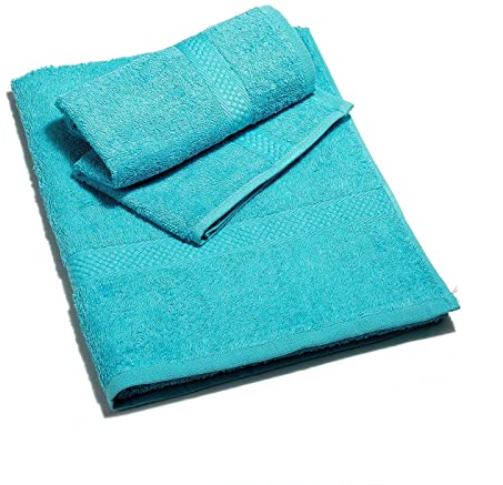 Caleffi Set Asciugamani Bagno Viso e Bidet in Cotone - Asciugamani Resistente a Lavaggi, Include 1 Asciugamano Viso 55x100 cm e 1 Asciugamano Bidet Ospite 40x60 cm - Asciugamani 2 Pezzi