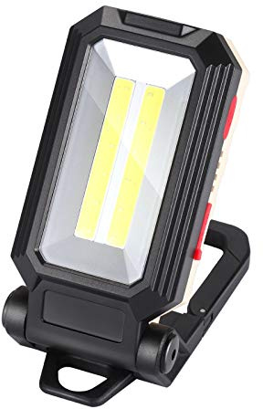 Lampada da lavoro a LED Luce da Campeggio Proiettore LED Ricaricabile Lampada da Lavoro Ricaricabile Lampada Workshop COB Torcia Elettrica con Base Magnetica per Garage, Campeggio, Emergenza, ecc