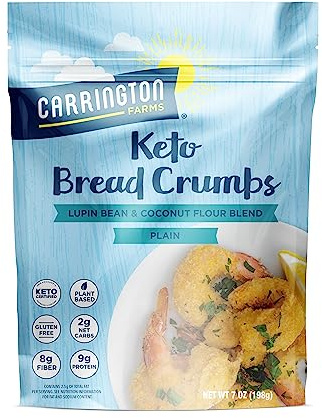 Carrington Farms - Migas de frijol de lupín sin gluten - Hecho con frijol lupino y yuca - Liso