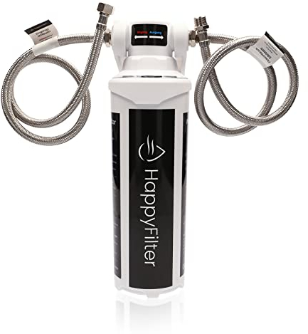 HappyFilter Kalk Wasserfilter | kein separater Wasserhahn nötig | nachhaltiges Design | keine verkalkten Küchengeräte mehr | Aktivkohlefilter | Quick Change System | sehr einfache Installation…
