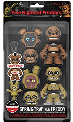 Funko Five Nights at Freddy's (FNAF) Snap: Freddy Fazbear & Springtrap 2PK - Vinyl-Sammelfigur - Geschenkidee - Offizielle Handelswaren - Spielzeug Für Kinder und Erwachsene - Strumpffüller