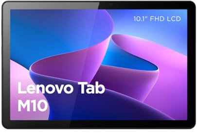 Lenovo Tab M10 3rd Gen Android Tablet | 10 inch Full HD+ | 64GB | Bumper Case | WiFi | 4GB RAM | Strom Grey | Designed for Portable Enertainment