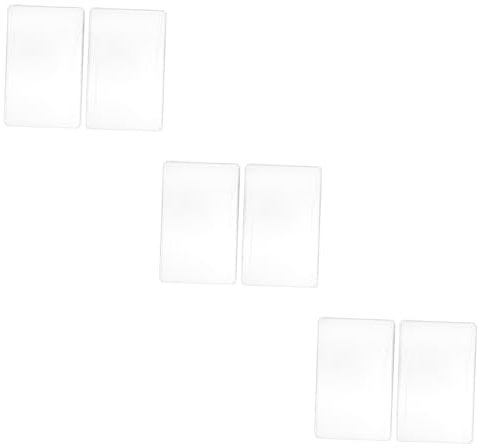 TOYANDONA 6 Stk Karten ziegel box Baseball-Sammelkarten Kartenhüllen Ausweishüllen aus Kunststoff Abdeckungen für Spielkarten Kratzfest Kartenabdeckung harte Karte Foto Karton Plastik