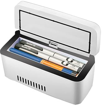 Borsa Termica per Insulina Frigorifero per insulina Contenitore per frigorifero per insulina Display LCD Custodia per dispositivo di raffreddamento per insulina, Scatola refrigerata per disp