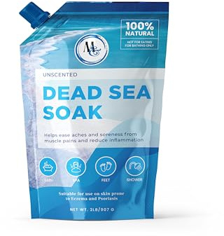 Marco Esra Dead Sea Bath Salt (Unscented), 2 Pound (Pack of 1), White
