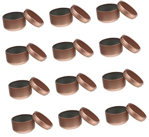 LALAFINA 12pezzi Barattoli Di Stoccaggio Per Candele Da Contenitori Per Candele Con Coperchio Vasetti Per Decorazioni e Accessori Artigianali