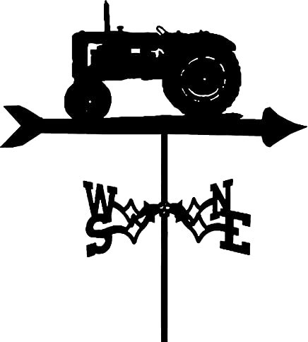 Girouette Girouette, Indicateur de Direction Du Vent En Acier Inoxydable Farm Garden Pile Girouette Décoration de Jardin/Tracteurs