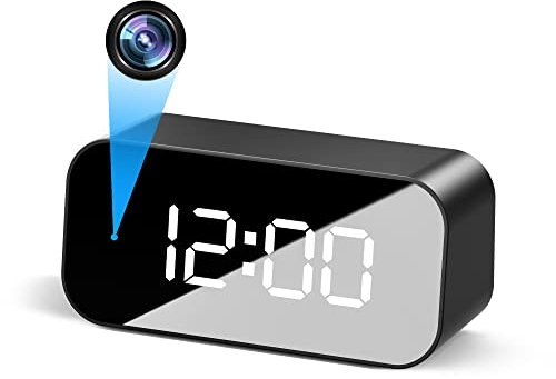 MAGENDARA Mini Hidden Camera Clock Wireless Wifi 4K Full HD Spy Camera with Night Vision Motion Detection for Indoor Home Security(2.4/5Ghz)