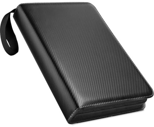 MAGIC JOHN 900 Pockets Trading Card Binder, Large Capacity Waterproof Card Binder with 50 Removable Sleeves, Collectible Card Albums Card Folder for MTG, TCG, Sports Cards, Game Cards