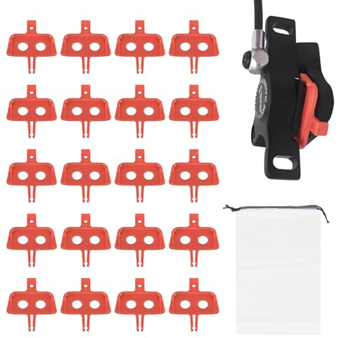 Roinaid 20 Stück Transportsicherung Scheibenbremse,Scheibenbremsen Abstandshalter,Fahrradbremse Distanzstück,Geeignet für Reparaturwerkzeuge für Mountainbikes und Rennräder (45.2 X 40 X 1.55 Mm)