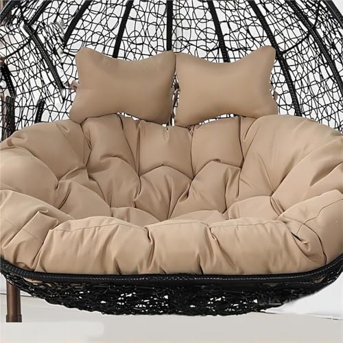 Silla colgante de huevo para exteriores, lavable, de repuesto, doble columpio, impermeable, con 10 cestas colgantes, solo silla hamaca (K)