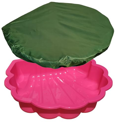 Conchiglia d'acqua con copertura a scelta (rosa con telone di copertura)