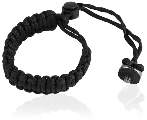 dragonne pour 360 x3 avec Anneau en D 1/4 Pouce, Caméras d’Action, Stabilisateur, Perche à Selfie, Corde Marine en Nylon Haute Résistance