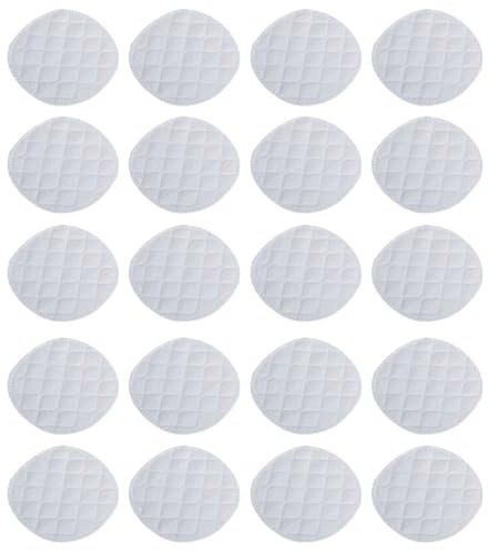 Hohopeti 16 Stück Waschbare Stilleinlagen aus Atmungsaktiver Baumwolle Auslaufsichere Brustmatten für Stillende Mütter Hautfreundliche Wiederverwendbare Stillpads für Wunde Brustwarzen