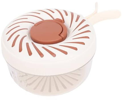 KUIDAMOS Scodella per Rondella per Frutta Drenaggio Efficiente per Picnic in Realizzato in PP, PET 15,5x10 Cm 1 Set (Marrone)