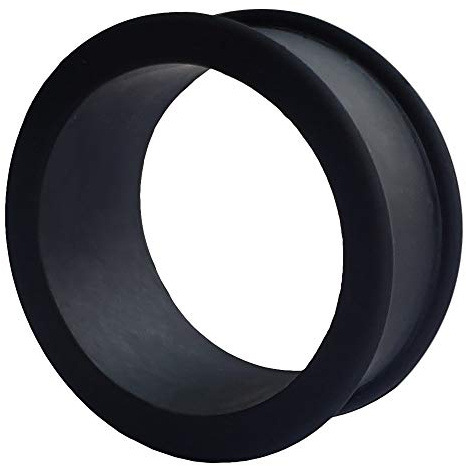 viva-adorno 1 Stück Tube Flesh Tunnel Plug Silikon matt Ohr Piercing XXL Big groß flexibel Größe 28-40mm Z106ch