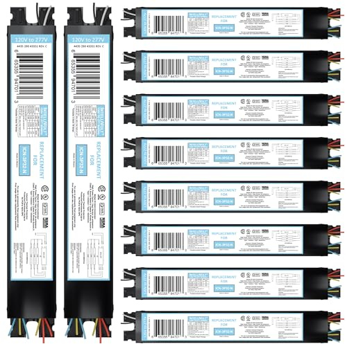 10 Pack - Replacement for ICN-3P32-SC 1, 2 & 3 Lamp T8 Fluorescent Electronic Ballast - 120-277 Volt - Instant Start - UL Approved