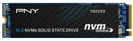 PNY CS2230 500GB M.2 NVMe Gen3 Internal Solid State Drive (SSD), up to 3300MB/s - M280CS2230-500-RB