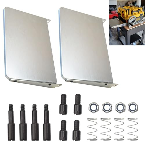 2 st DW7351 33 cm hyvel fällbart bordstillbehör ger ytterligare 23 cm stöd på varje sida av DW735 hyvelmaskinen kompatibel med DeWALT DW735