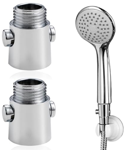 YIZWINS 2 Stücke Absperrventil, Durchflussbegrenzer Dusche, Wasserstopper Dusche, G1/2 Durchflussbegrenzer, Duschkopf Absperrventil für Handbrausen, Duschköpfe, Brauseschläuche
