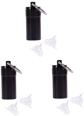 Didiseaon 3pairs Noise Cancelling Earbuds Silicone Filter Earplug Comfortable Hearing Protection for Sleep Reusable and Compact Bottle