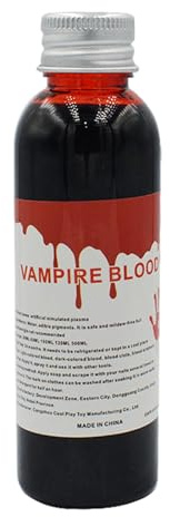 Halloween Fake Blood - Fake Blood For Clothes | Stage Blood For Zombies | Costume Makeup For Halloween | 30/60ml Liquid Blood For Theater | Realistic Faux Blood For Vampires | Easy To Clean Blood Make