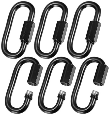 M METERXITY Lot de maillons rapides en fer galvanisé pour équipement de voyage/randonnée/hamac, capacité de poids